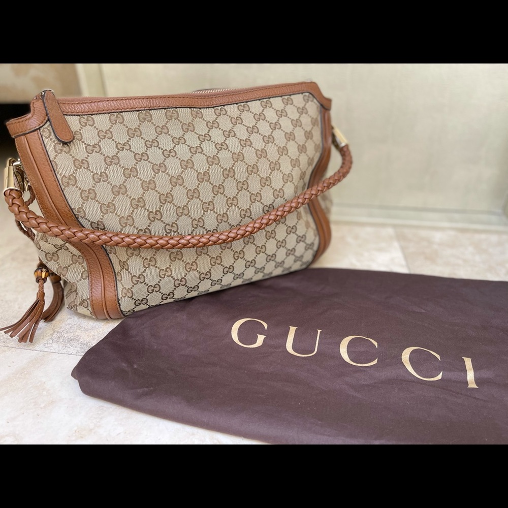 Brown Gucci Monogram Handbag